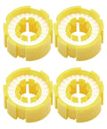 4 Piece Inflatable Life Vest Bobbin Replacement Kit With Automatic Trigger for emergency inflation, yellow components
