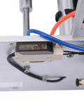 Details of No Sweat Semi Automatic Round Bottle Labeling Machine Smooth Operator with adjustable control panel and wiring.