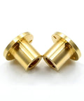 Brass nuts from Bi Directional 20mm Lead Screw Kit For 3D Printers 250mm Total Length 4mm Pitch 4mm Lead Right And Left Hand