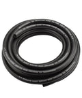 Coiled durable three eighths inch fuel line hose for auto use 25 feet NBR rubber push lock hose for car engine SAE thirty R seven 300 PSI high pressure great for gasoline diesel and other petroleum fuels for your ride.