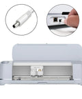 24V Power Cord Replacement Charger For Cricut Maker 4 And Maker 3 Cutting Machines shown with connectors and plug-in socket