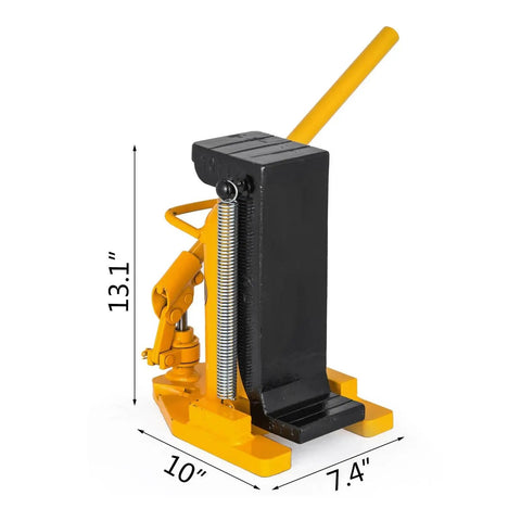 Heavy Duty Air Hydraulic Toe Lift Jack Built Tough For Garage Crews Up To 22K Lbs Capacity, 13.1 x 10 x 7.4 inches design.