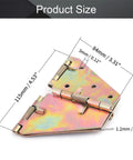 Heavy Duty Drop Leaf Table Hinge Support Four Point Five Inch Folding Bracket solid iron size showing dimensions for DIY furniture builds.