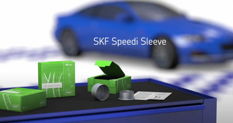 Speedi Sleeve Shaft Repair Sleeve SSLEEVE Style displayed with packaging on table, stainless steel sleeve for 3.150 inch shaft repair.