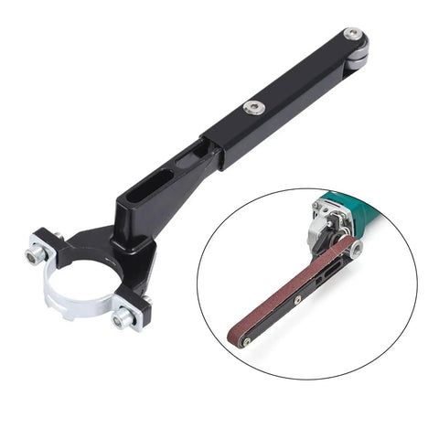 Khbyt Electric Belt Grinder Attachment Angled Adapter for smooth wood finishing, high-grade aluminum, 100mm angle grinder support.