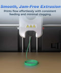 3D printer using Rapid PLA Filament 1.75mm Aurora Green 1kg Spool for smooth, jam-free extrusion at ultra-fast speeds.
