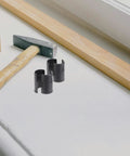32 Pack Wire Shelf Clips Replacement Plastic Locking Clips For Heavy Duty Wire Shelving System shown with DIY tools