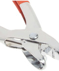 Close-up of Eleven Inch Snap Lock Punch For Vinyl And Aluminum Siding And Plastic Skirting With Red Vinyl Grip