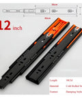 Heavy Duty Metal Bottom Mounted Concealed Drawer Slides Offering Silky Smooth Glide And Seamless Buffer Stops For Hassle Free Cabinet Makeovers And Solid As A Rock Daily Performance Duo Pack, 12 inch length metal slides.