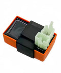 6 Pin AC Racing CDI Box Motorcycle Ignition Control Unit For CG125cc 150cc Go Kart Dirt Bike ATV Moped Scooter Orange High Performance Spark Timing Module