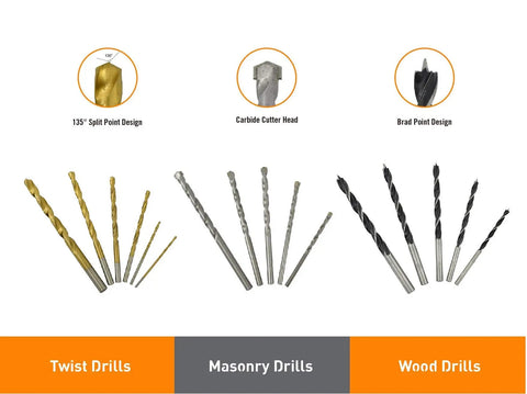 Ultimate 300 Piece Screwdriver And Drill Bit Set With Quick Change Adapter High Grade Carbon Steel Bits for wood masonry metal use