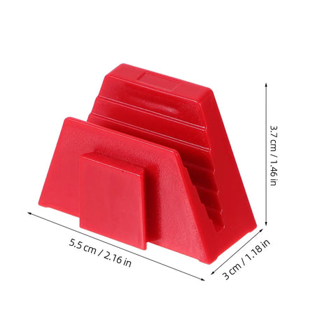 Red Modular Wrench Organizer Tray for Quick Access Grab and Go Tool Holder for DIY Storage on Workbenches, compact design