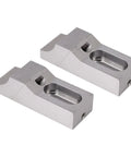 Top Shelf Side Clamp Vise With Low Profile Toe Design And M8 Arc Jaw Made From Hardened S136H Mold Steel, set of two clamps.