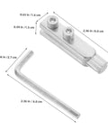 Heavy Duty Two Piece Stainless Steel Damaged Pipe Extractor Kit With Broken Valve Remover Screw Driver Set For Plumber Pros Who Need To Fix Gunked Messes Fast And Easy, silver tool set with 2.36 in extractor and 2.36 in L-handle