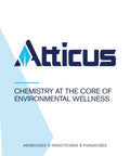 Atticus logo with slogan 'Chemistry at the Core of Environmental Wellness'