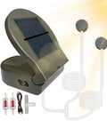 Portable Solar Pond Oxygen Pump With Back Clip 2600mAh Battery 3-Mode Solar Powered Air Pump Kit for Fish Tanks with accessories