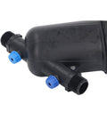 Irrigation Filter With 155 Mesh Screen For Drip Systems And Hydroponics, erosion proof compact plastic, side view