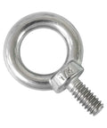 One Quarter Inch UNC Lifting Shoulder Eye Bolts, Marine Grade 316 Stainless Steel With Threaded Nut Fasteners, Heavy Duty Lifting Gear
