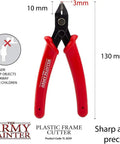 Plastic Frame Cutter For Miniatures Stainless Steel Flush Cutter With Safety Grip Handle Side Snips For Miniature Fantasy Tabletop Wargaming Hobby Tools For Hobbyists
