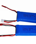 Two Pack 7.4V 1200mAh LiPo Battery Pack With JST Plug And USB Cable Replacement For UDIRC UD1601 UD1602 Pro Fisca Cheewing 1 By 16 Scale RC Trucks