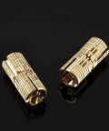 Heavy Duty 8mm Barrel Hinge Set For Cabinets And Wooden Boxes 4 Pcs Concealed Hidden Brass Hinges With 180 Degree Opening close-up