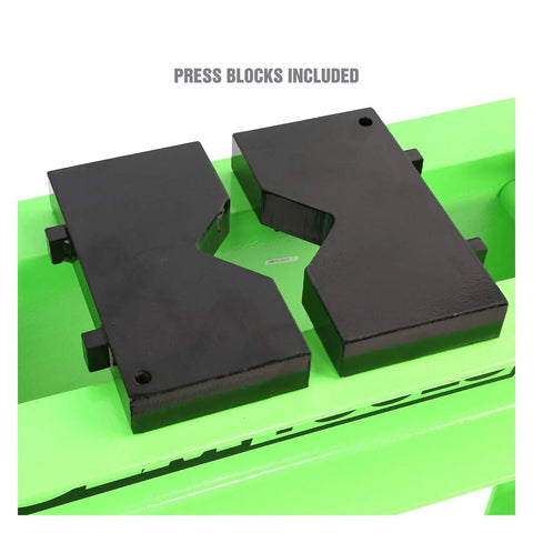 Press blocks for Air Hydraulic Shop Press 20 Ton With Dual Speed Pump Bearing And Metal Pressing Floor Model