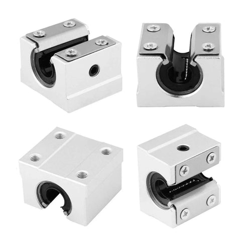 Four SBR16UU bearing blocks for Two Piece SBR16 Linear Rail Guide Set With Four SBR16UU Bearing Blocks For CNC D16 Rails