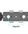 Dope Double Ended Mini Bench Vise For Crafting And Jewelry Making With Aerospace Grade Aluminum And CNC Machined Precision Stable On Delicate Parts Compact Desktop Vise Built For Small Projects And Detailed Work, magnets shown
