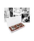 Watch Repair Kit With Movement Holder Set Three Piece Metal Base Holders For Secure Movement Fix in open case with watchmakers