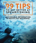 Cover of '99 Tips To Get Better At Spearfishing With Real World Actionable Techniques Gear Hacks And Insider Strategies' guide.