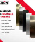 Heavy Duty 4X16 Inch Door Push Plate Rock Solid Clear Anodized Aluminum Guard With Easy Screw Mounting For Wood Or Metal Doors in multiple finishes.