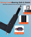 Beefy Electric Linear Actuator 8000N Heavy Duty 12V 24V Options, 800kg Load, Aluminum body, High Torque Motor, Industrial Automation use