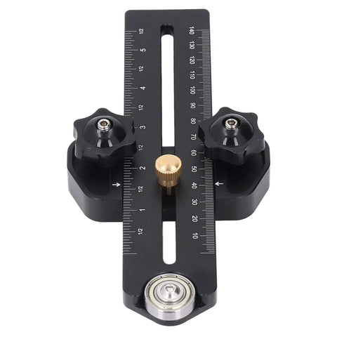Tough As Nails Thin Rip Jig For Table Saws And Band Saws Slide Right In Aluminum Guide Rail with precise adjustment knobs and measurement scale.
