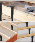 Beefy 4 Pcs Adjustable Furniture Legs and Table Leg Extenders Heavy Duty Steel and Plastic Bed Frame Support Brackets under slats