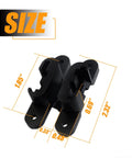 One Pair Hidden Gate Hinge Stainless Steel Invisible Door Hardware Concealed Barrel Hinge For Wood Doors Black Finish
