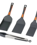 Four Piece Non Stick Griddle Kit For Blackstone Griddles Includes Large Spatula Long Spatula Griddle Scoop And Tong