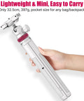 Extendable Phone Tripod And Selfie Stick For Vlogging, white 59-Inch Portable 2-In-1 Clip Stand in hand, 360° Ball Head, lightweight design