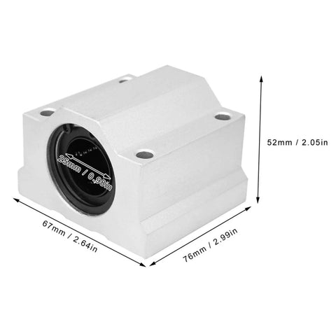25mm Linear Bearing Slide Block For CNC Machinery And Industrial Equipment, aluminum pillow block with dimensions and smooth linear motion