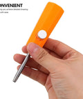 Rock Solid Round Metal Scriber Tool Hella Sharp Tip For Panel Lines Miniature Details Durable Build in hand with metal tip.