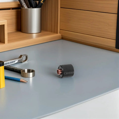 Ultimate Replacement Thermal Start Cartridge For Plasma Cutter on a workspace desk with tools, ensuring smooth ignition and durability.