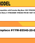 Beefed Up CDI Box Replacement For Yamaha Big Bear 350 4X4 ATV YFM350FW YFM350ER 1987 1988 with model 1YW-85540-20-00