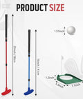 Size guide for Two Pack Adjustable Golf Putters For Men And Women With 6 Practice Balls, 2 Flag Cups, Lightweight Aluminum Shafts