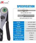 Crimp tool from DT Deutsch Connector Kit For Auto Wiring With 2 3 4 6 8 12 Pin Plugs Size 16 Solid Contacts For 16-20AWG.