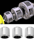 Knockout One Way Needle Rollers 12X18X16Mm for Motor Gearboxes Winches and Radio Control Drivetrains shown with assembly parts.