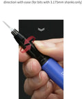 Precision Aluminum Alloy Scribing Blade Holder Featuring An Extra Fine Comfort Grip And Vibration Dampening Design For Rock Solid Model Making Professional Heavy Duty Carving Stylus In Pink, showcasing fixed direction chuck.