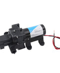 Fabater 12V DC Self Priming Diaphragm Water Transfer Pump At 3.0 Gpm with durable plastic body for RV and marine use.