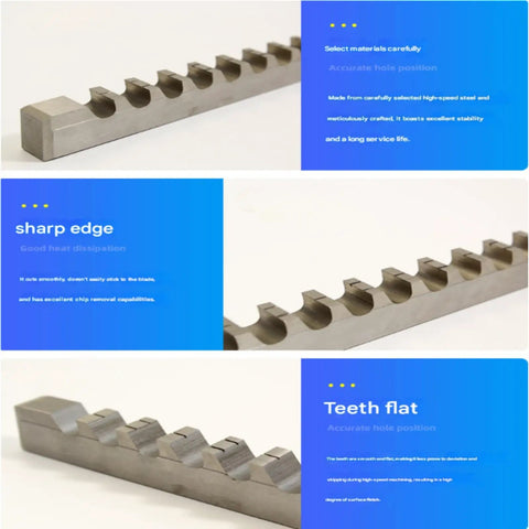 Pro Grade Keyway Puller Pusher Tool 4mm M2 High Speed Steel B Grade Keyway Cutter in close-up showing sharp teeth