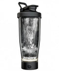24 Ounce USB Rechargeable Protein Shaker Bottle With BPA Free Tritan Cup For Protein Shakes And Smoothies showing LED base light