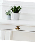 Frog Shape Pull Handles 2 Pack Vintage Style Metal Cabinet Drawer Pulls for Wardrobe Dresser, installed on white drawer