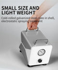 Lab Oil-Free Diaphragm Vacuum Suction Pump With Adjustable Negative Pressure For Rapid Filtration And Degassing, compact design with gauge.